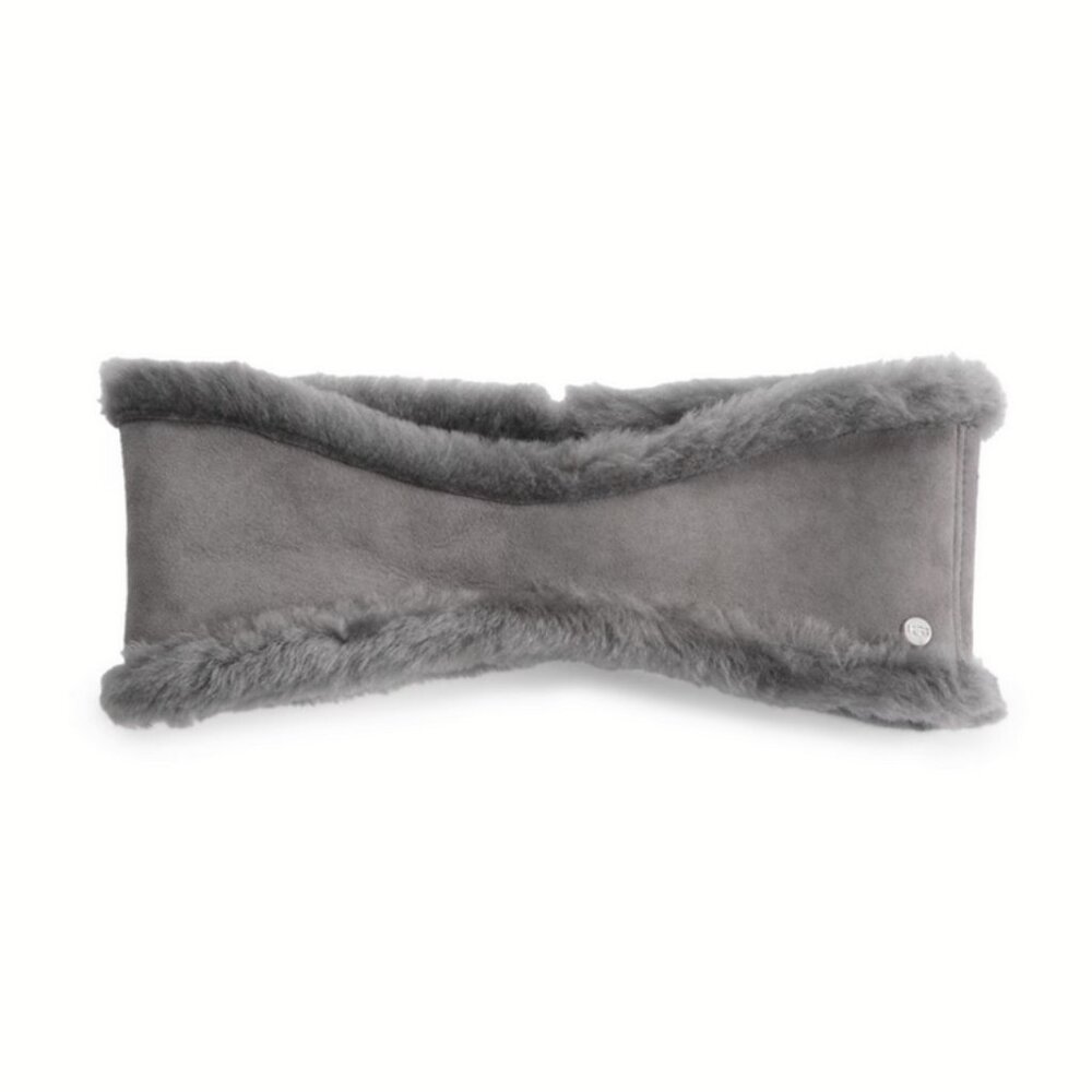NEW UGG Size L/XL Women's Shearling Headband, Shearling Earmuff - Charcoal